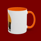 Accent Coffee Mug — "Focus On The Positive" Motivational Mug