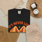 Christian Graphic T-Shirt — “It’s Never Luck, It’s Always God” Fortune Cookie Design