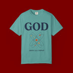 God Above All Things T-Shirt — Faith Graphic Tee with Cosmic Design