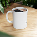 Time Never Comes Again Ceramic Mug — Matchstick Smoke Graphic Coffee Cup