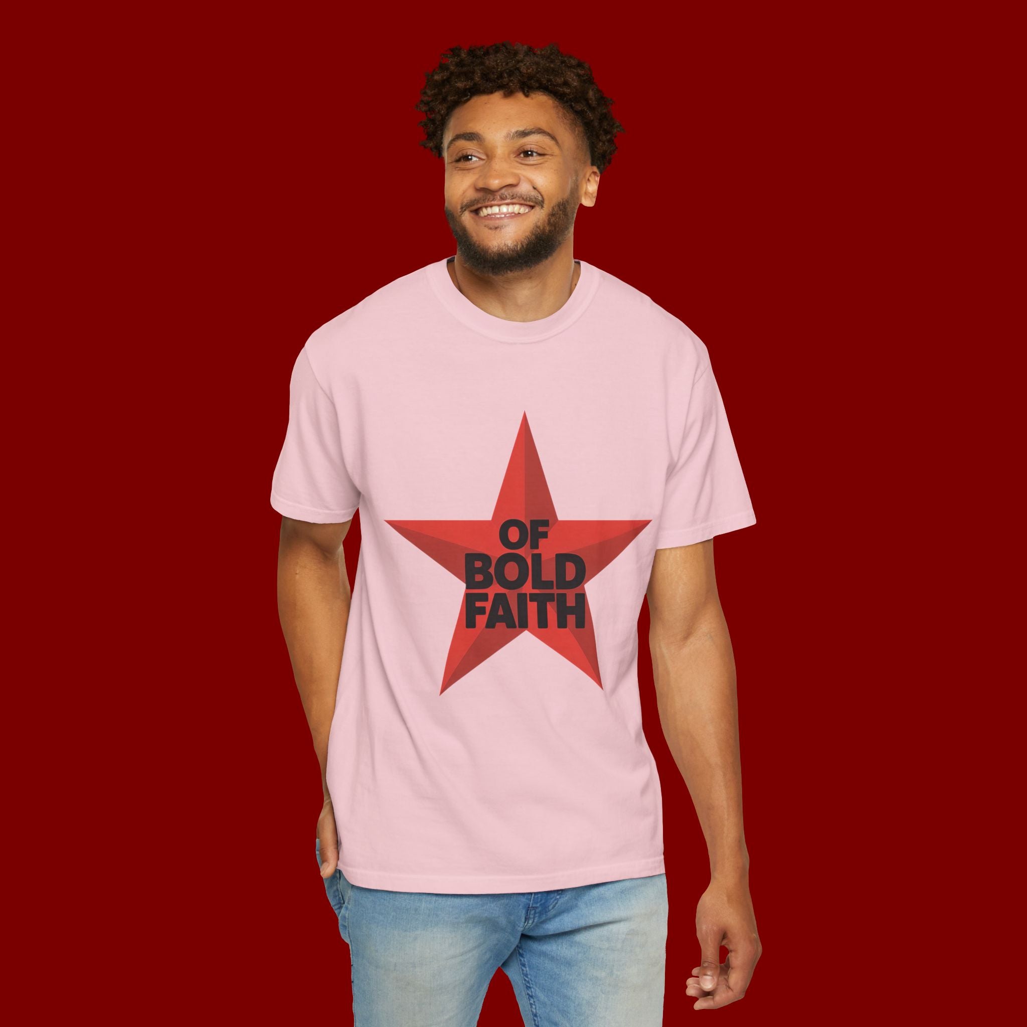 Bold Faith Star T-Shirt — "Of Bold Faith" Graphic Tee