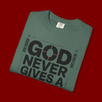 Christian Inspirational T-Shirt — "God Never Gives a Burden You Can't Bear" Motivational Tee