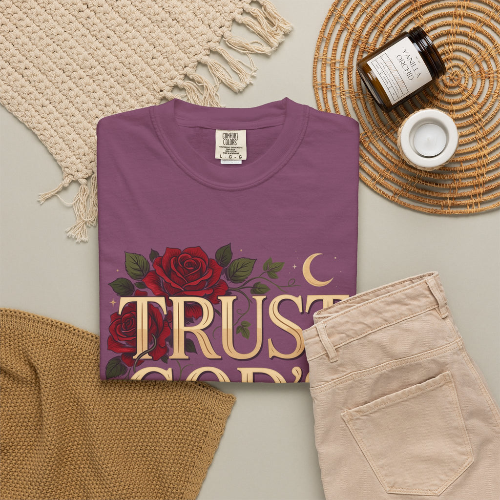 Trust God's Plan Floral T-Shirt — Inspirational Christian Tee