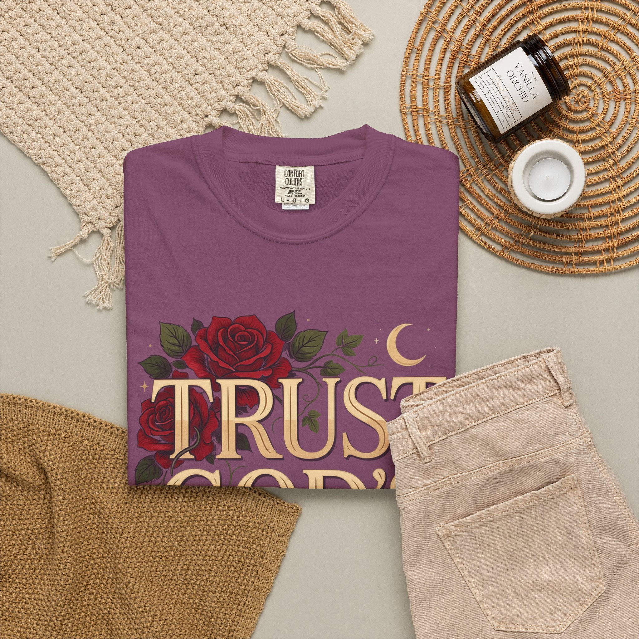 Trust God's Plan Floral T-Shirt — Inspirational Christian Tee