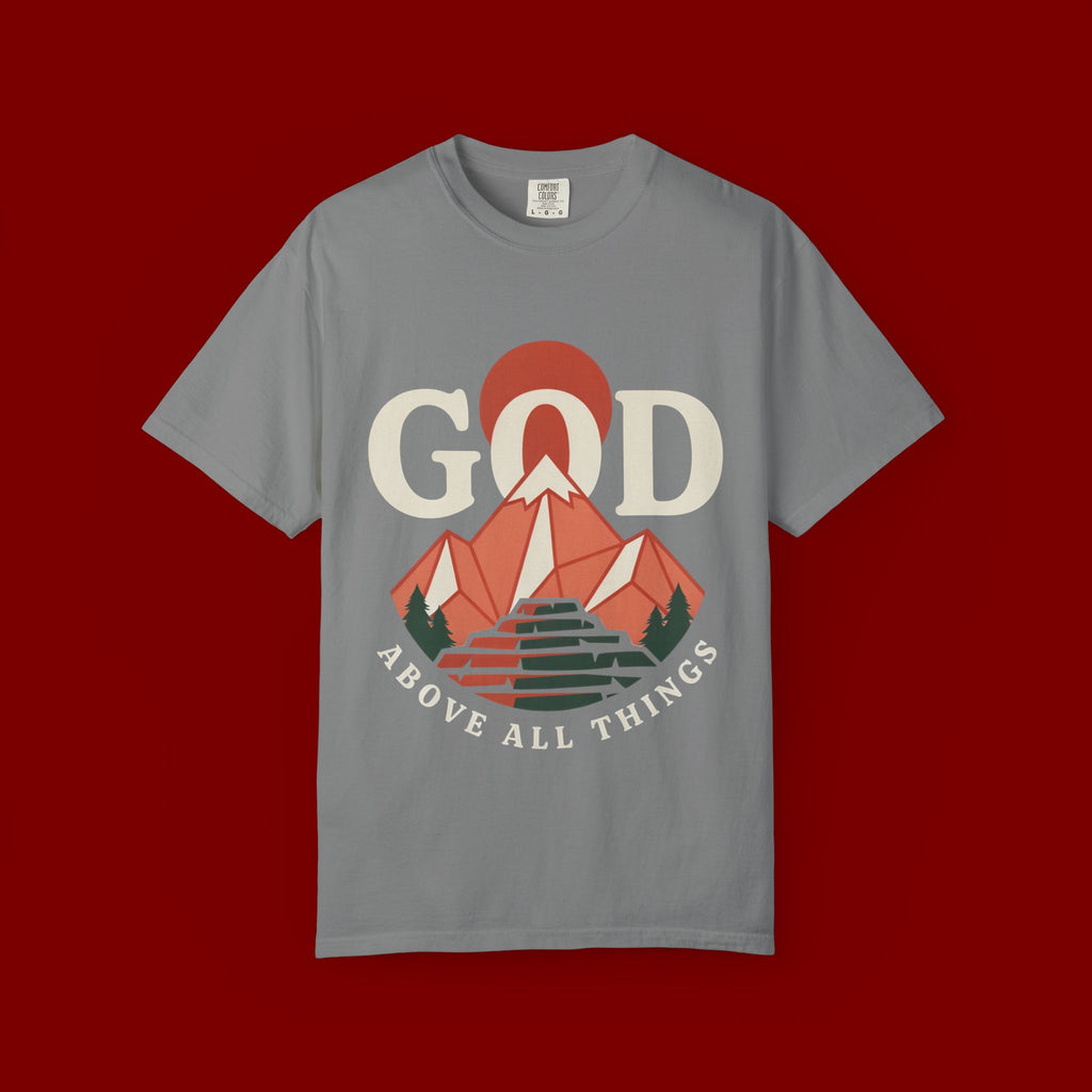 God Above All Things Mountain T-Shirt
