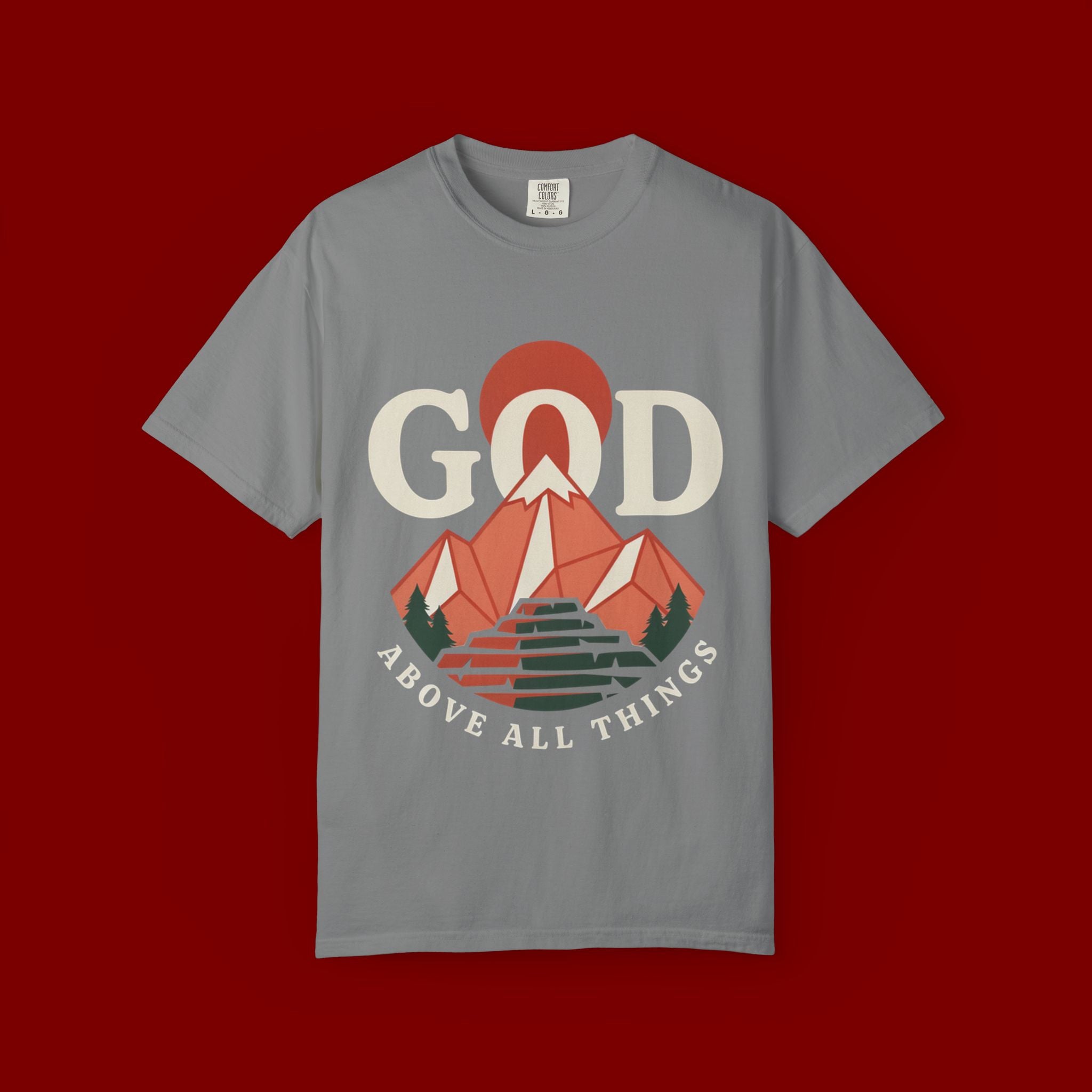 God Above All Things Mountain T-Shirt