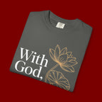 Faith T-Shirt — "With God, every hardship brings ease" Inspirational Christian Tee