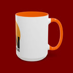 Accent Coffee Mug — "Focus On The Positive" Motivational Mug