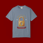Trust God Padlock T-Shirt — "No Matter What" Christian Faith Tee