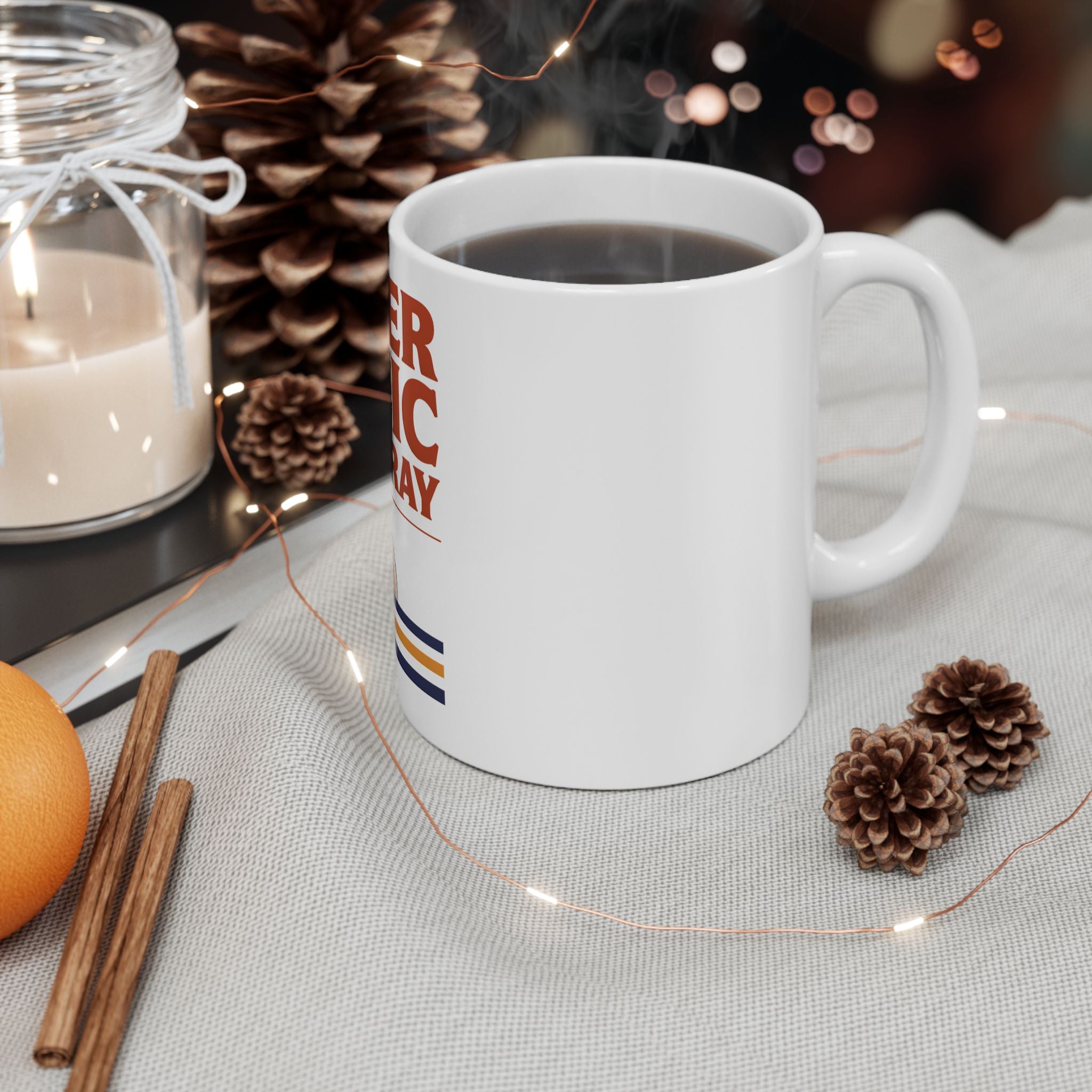 Never Panic Just Pray Ceramic Mug — Inspirational Christian Coffee Cup (11oz or 15oz)