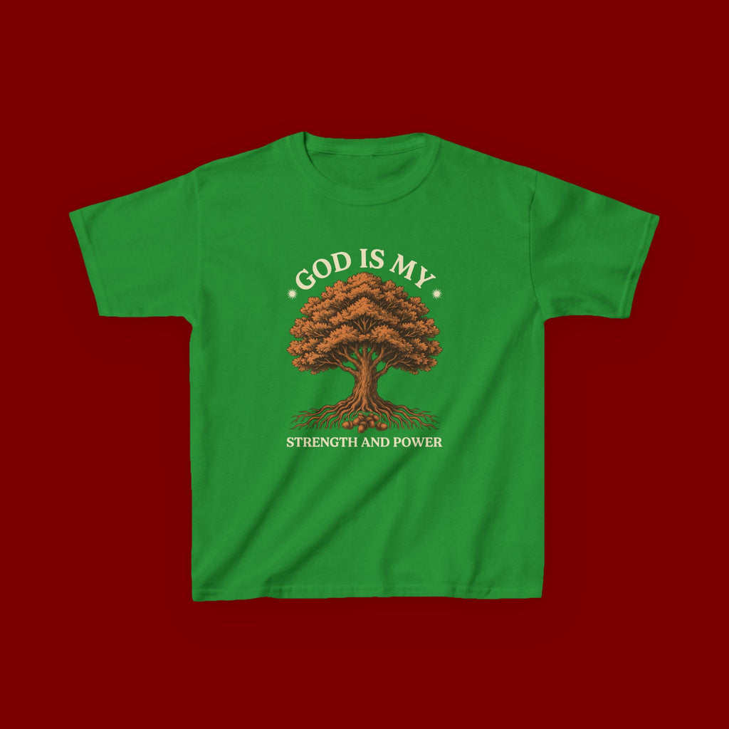Autumn Oak Tree Kids T‑Shirt — Cozy Fall Nature Tee for Children