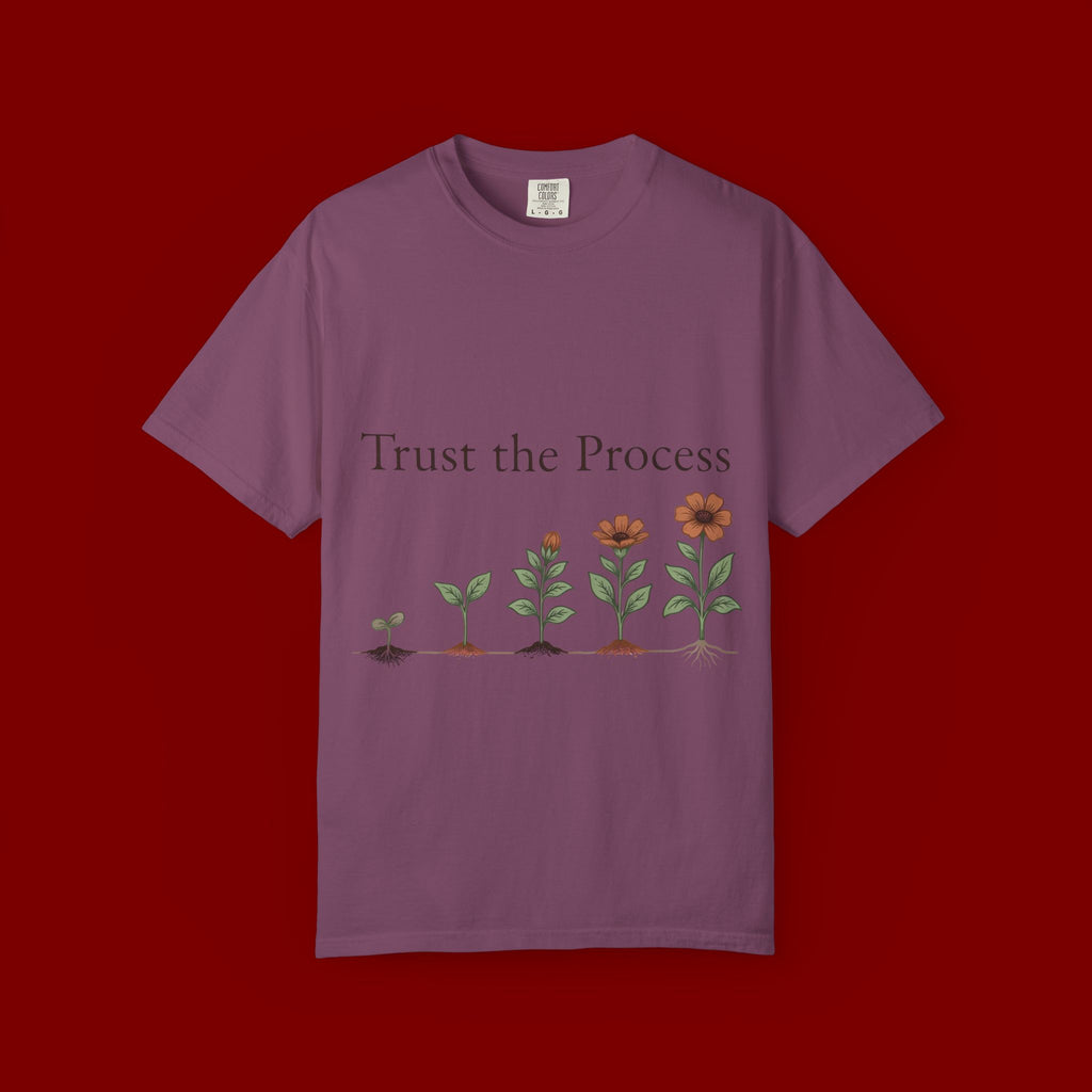 Trust the Process Floral T-Shirt — Growth Graphic Tee