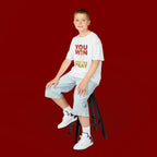 Kids Tee — "You Win When You Pray" Inspirational Christian Shirt