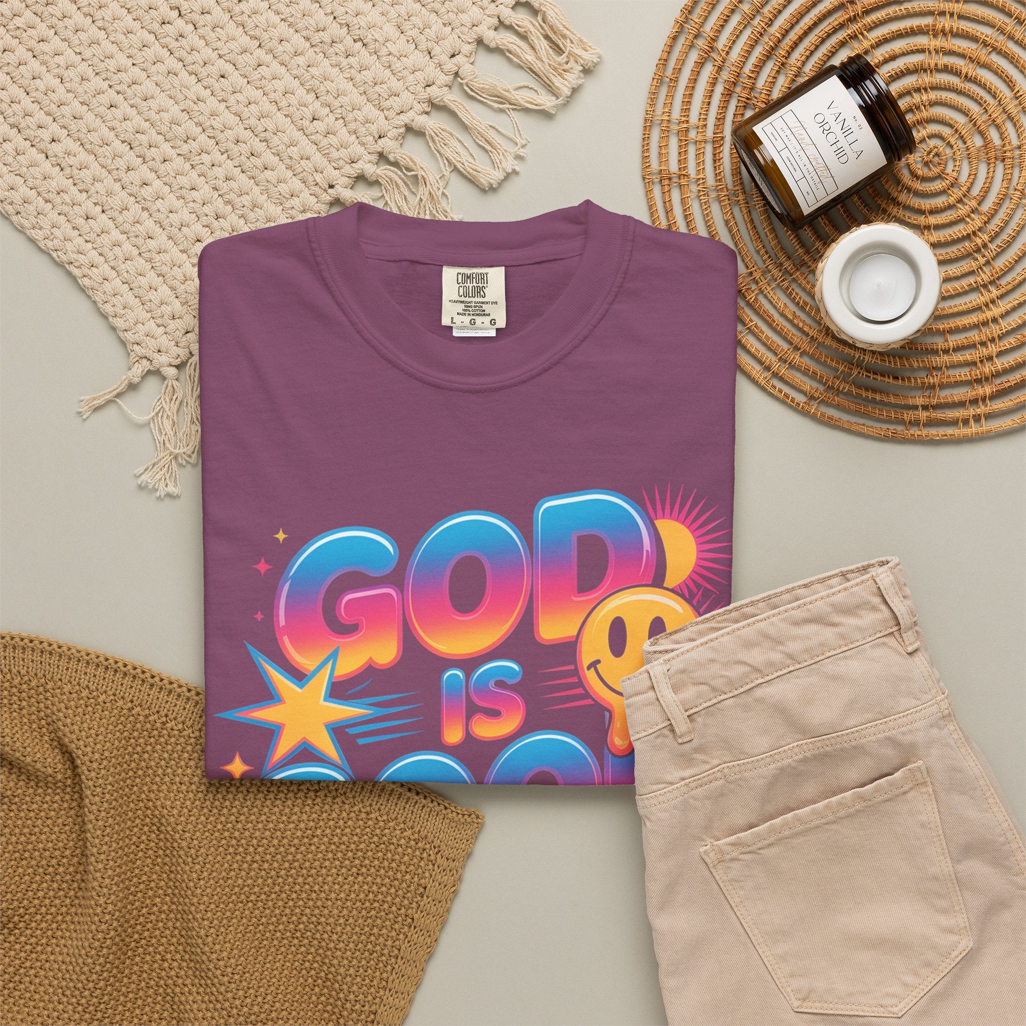 God Is Good All The Time T-Shirt — Positive Christian Graphic Tee