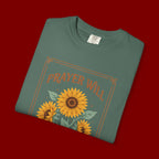 Prayer Will Change Everything T-Shirt — Sunflower Faith Graphic Tee