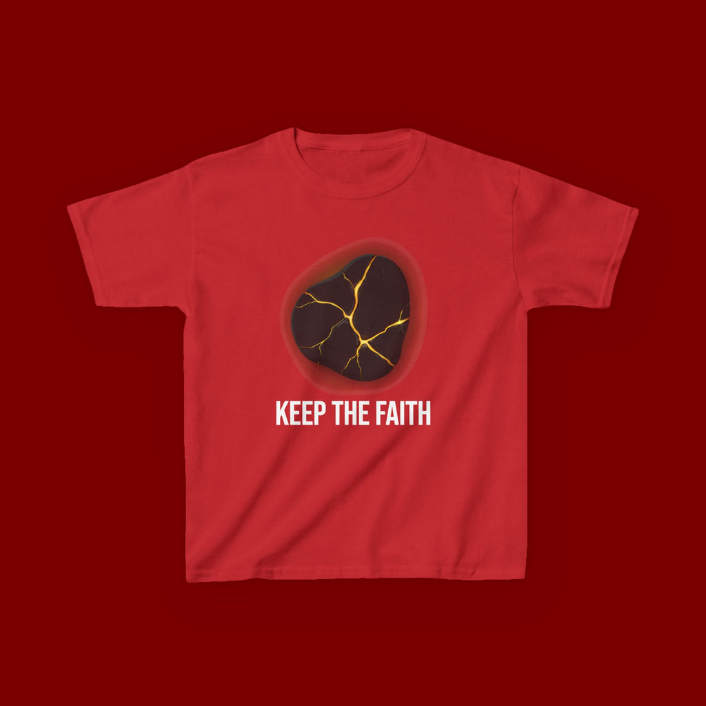 Keep The Faith Kids Tee — Kintsugi Stone Inspirational Children's T-Shirt