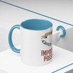 Accent Coffee Mug — "Faith Makes the Impossible Possible" Inspirational Ceramic Mug