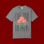 T-Shirt — "Take Time to Pray" Floral Christian Tee