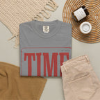 TIME Never Comes Again T-Shirt — Vintage Ticket Graphic Tee