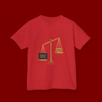 Kids Tee — Scales Design with 'Pray More' & 'Fear Less' Inspirational Graphic
