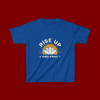 Kids T-Shirt - "Rise Up and Pray" Inspirational Christian Tee for Children