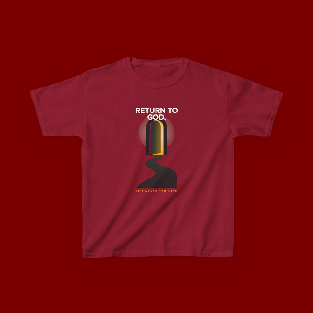 Kids T‑Shirt — "Return to God" Spiritual Graphic Tee