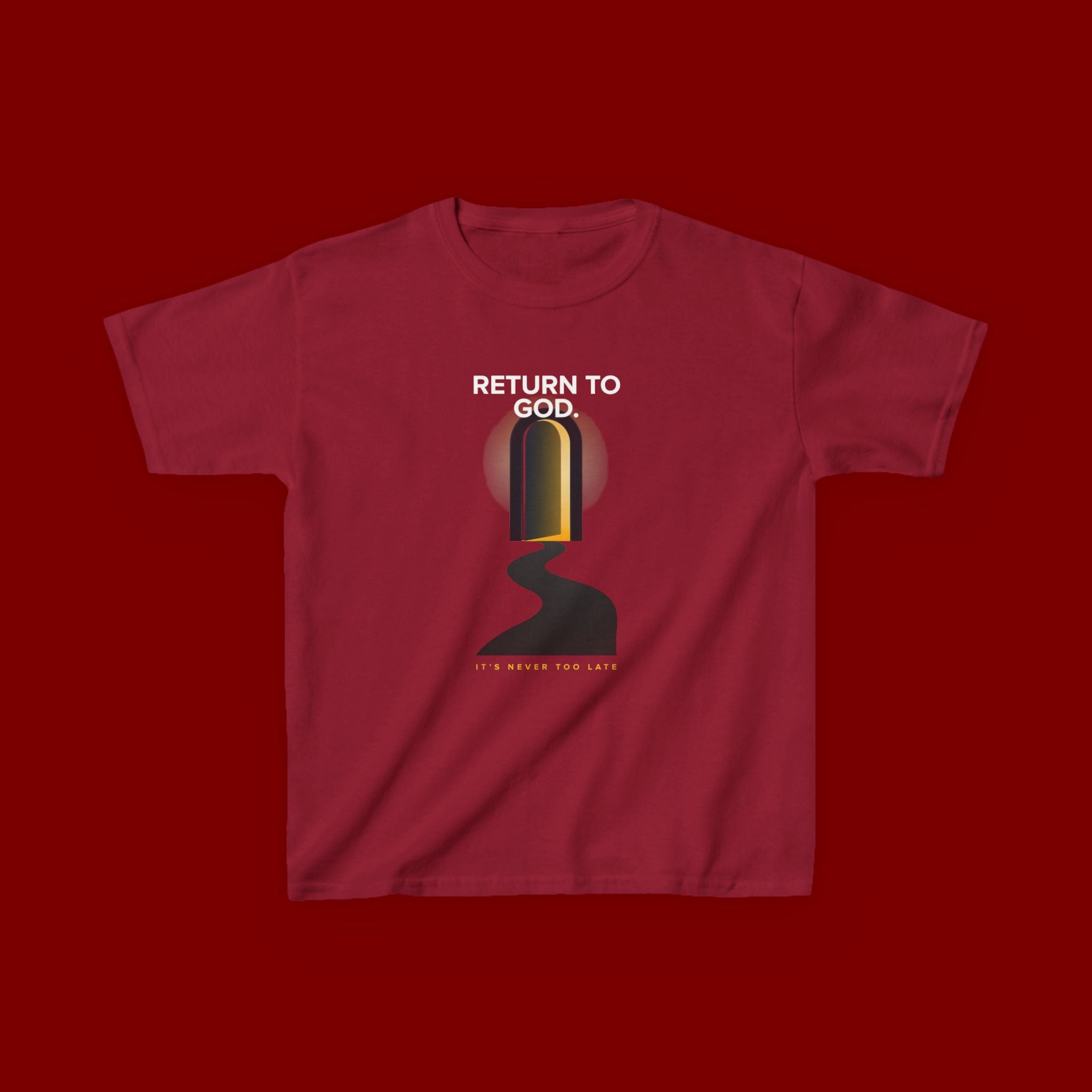 Kids T‑Shirt — "Return to God" Spiritual Graphic Tee
