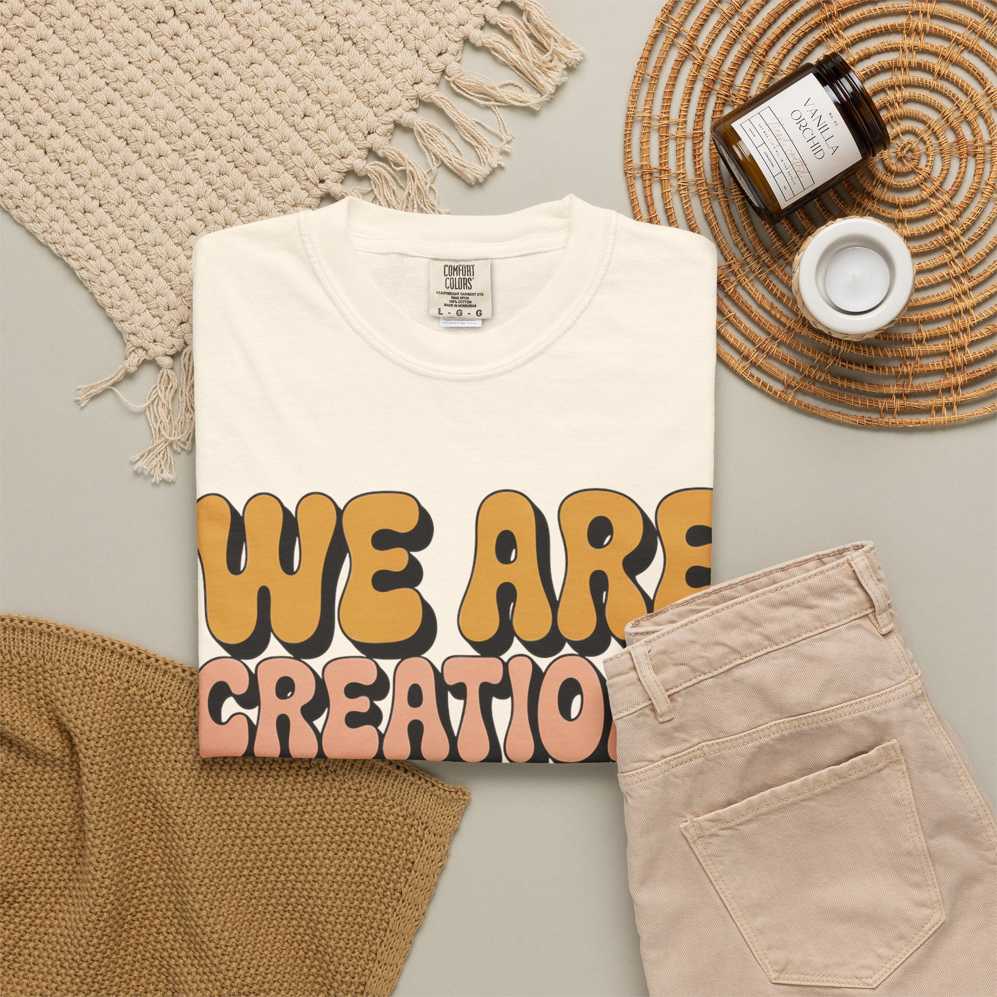 We Are Creations of God T-Shirt — Retro Faith Graphic Tee