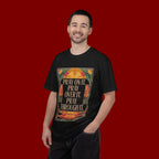 T-Shirt — Retro Sunset Floral Graphic “Play On It, Pray Over It, Pray Through It”