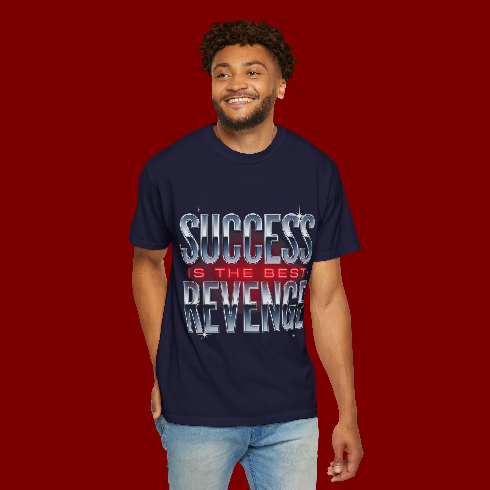 T-Shirt — "Success Is The Best Revenge" Motivational Graphic Tee