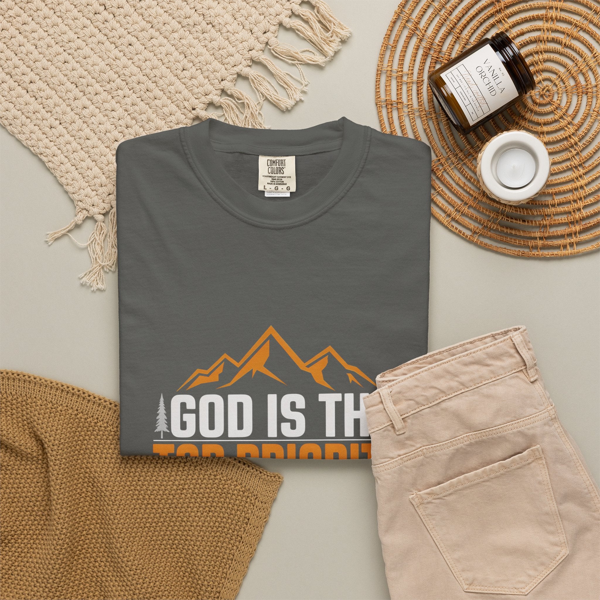 Faith-Based T-Shirt — “God Is the Top Priority in Whatever We Do”