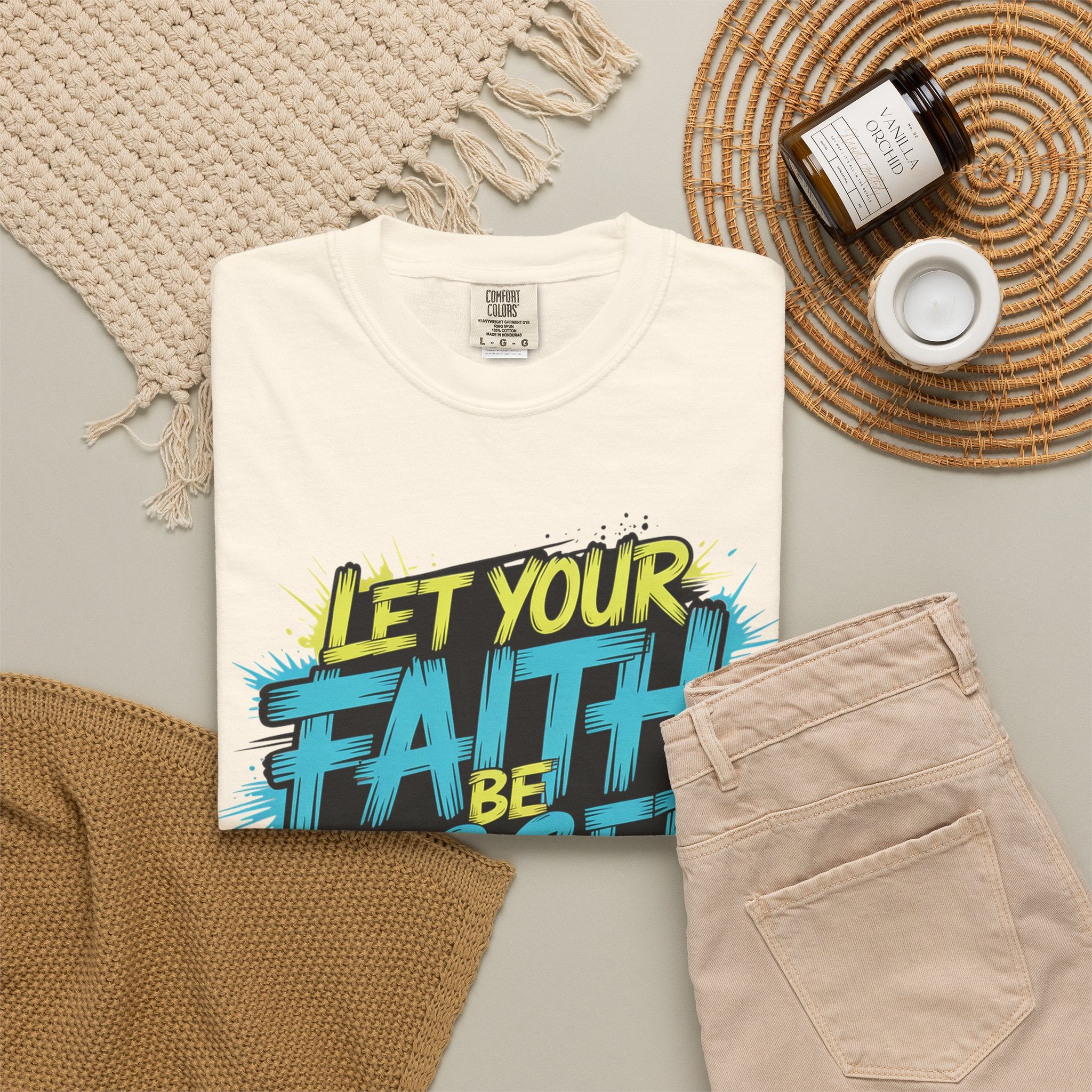 Faith Over Fear Graphic T-Shirt — "Let Your Faith Be Bigger Than Your Fears" Inspirational Tee