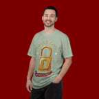 Trust God Lock T-Shirt — Christian Faith Tee “Trust God No Matter What”