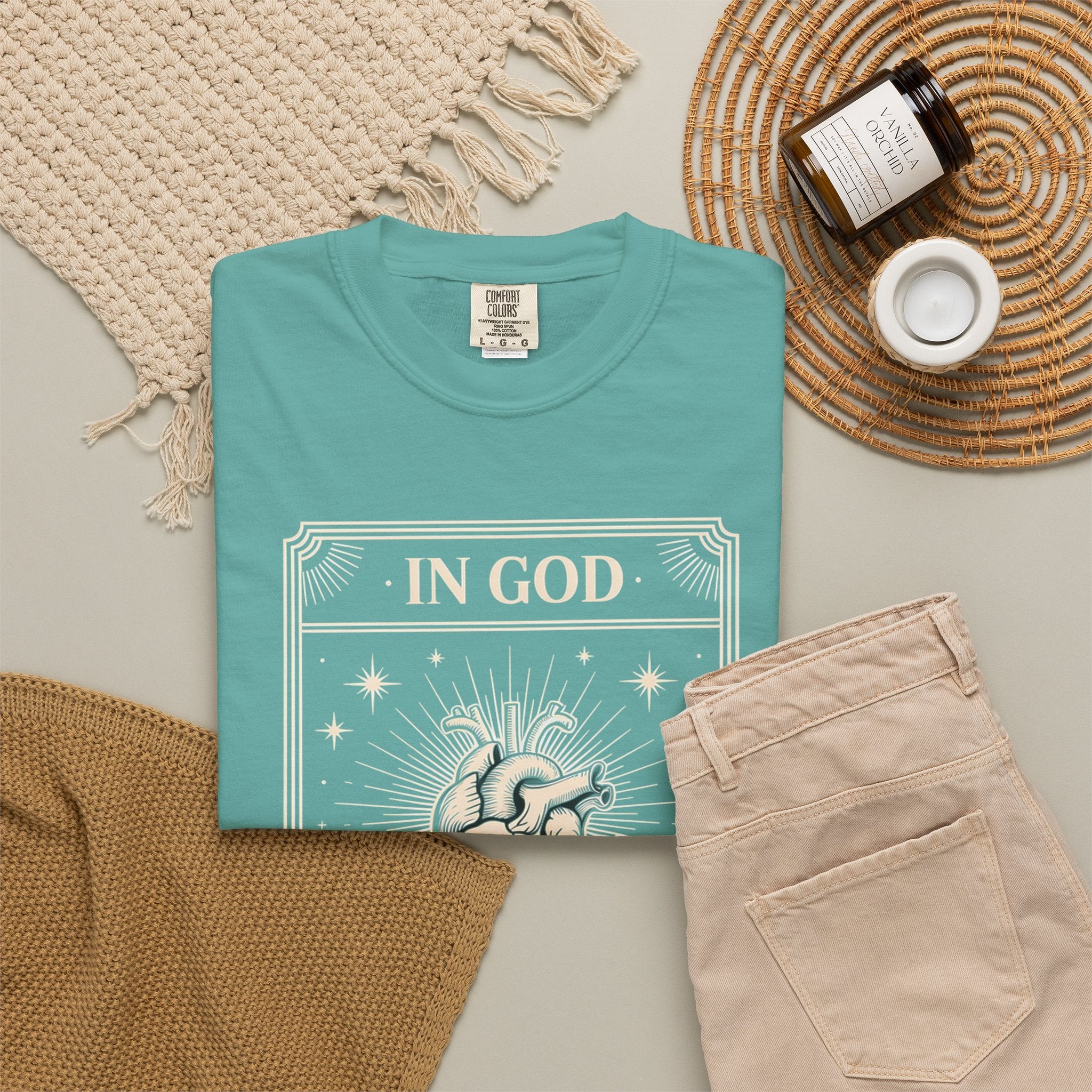 In God The Heart Finds Peace T-Shirt — Faith Graphic Tee