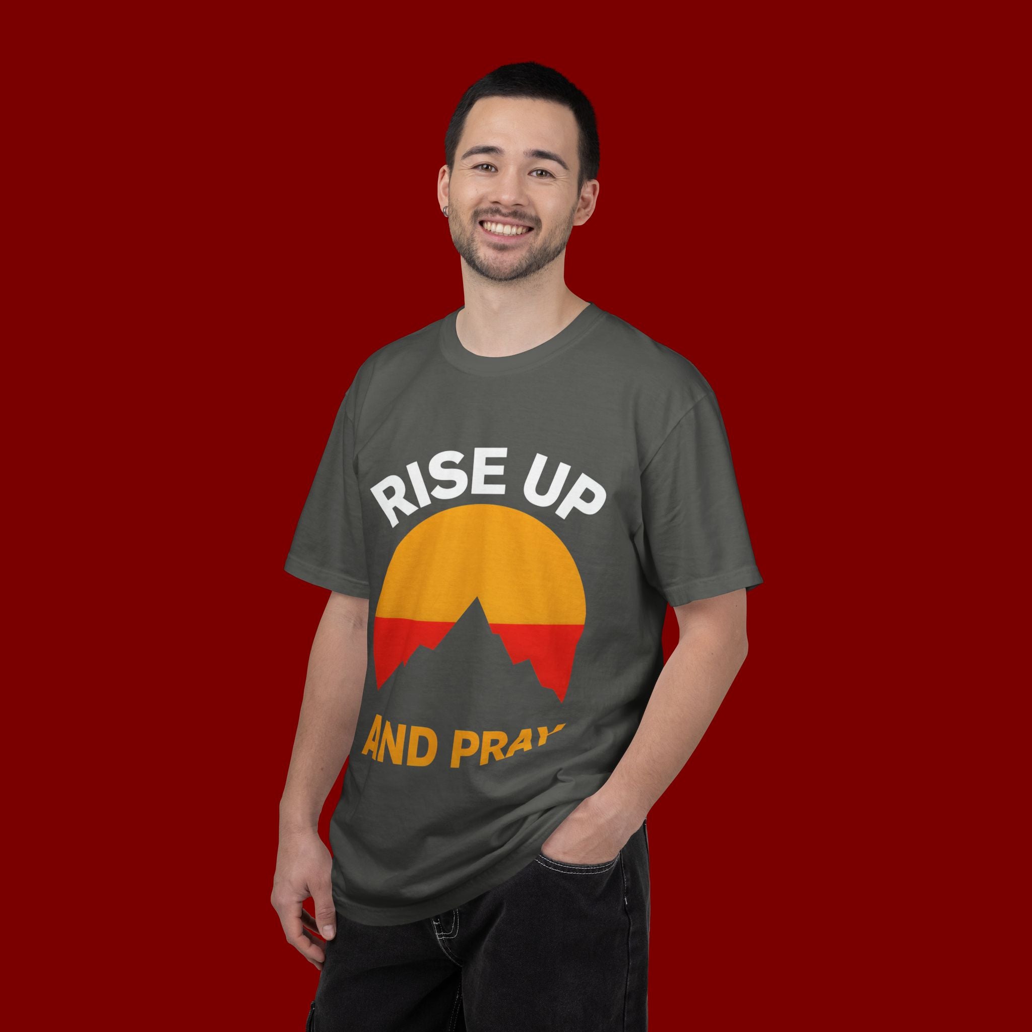 And Pray Mountain Sunset T-Shirt