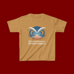 Kids Tee — “When God Steps In, Miracles Happen” Wave Heart Faith Shirt