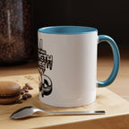Ceramic Mug — "All Strength Comes From God" Black Accent Coffee Cup (11/15 oz)