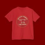 Kids Tee — "God Is My Strength and Power" Anvil & Anvil-Forge Christian Youth Shirt