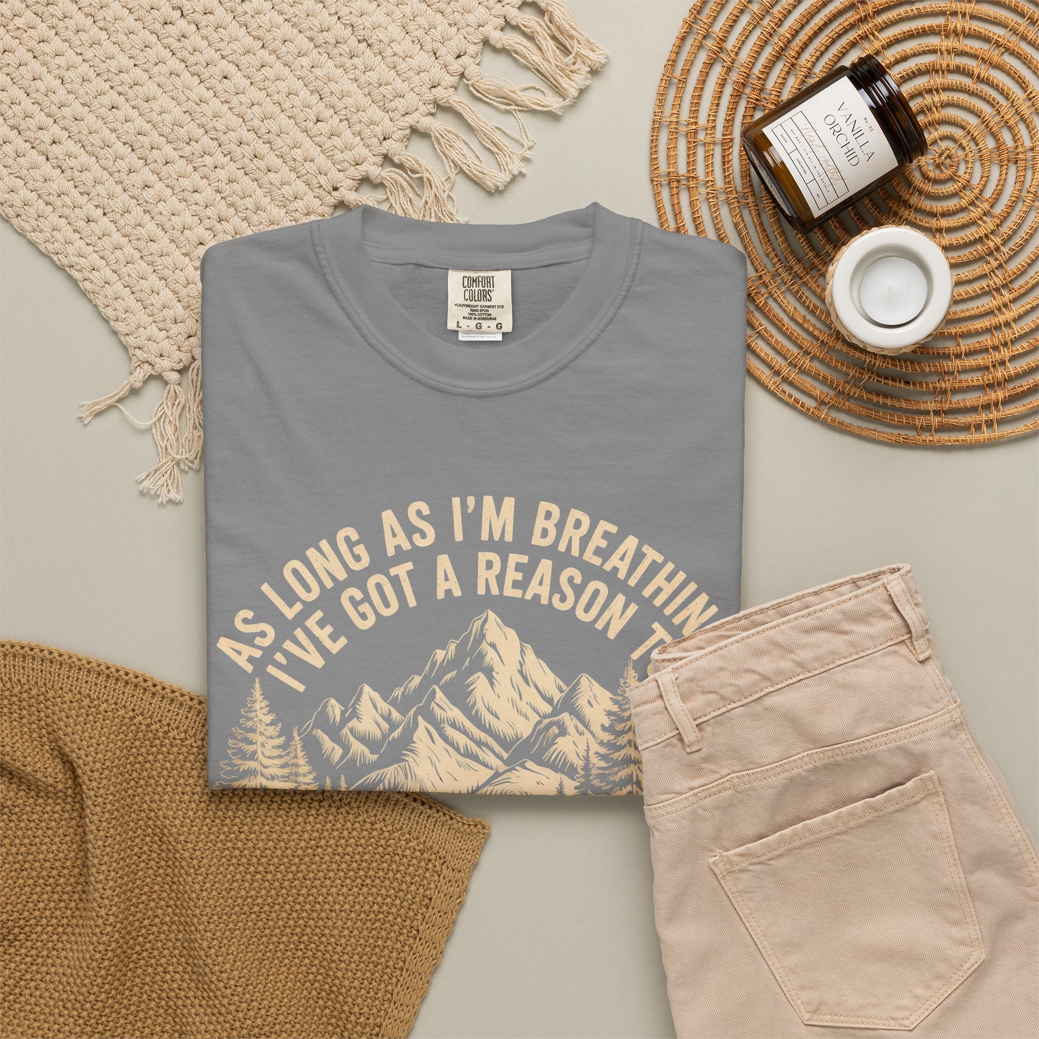 Praise the Lord Mountain T-Shirt — Christian Faith Outdoor Tee