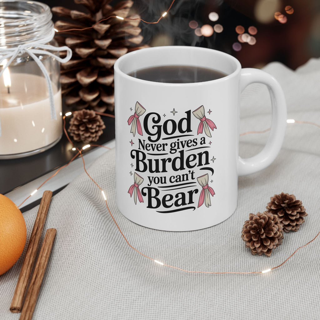 Ceramic Mug - 'Mama Bear' Cute Floral Coffee Cup (11oz & 15oz)