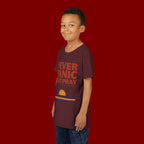 Youth Tee — "Never Panic Just Pray" Retro Sunset Kids T-Shirt