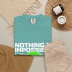 Nothing Is Impossible Christian T-Shirt — 'For Our God' Space Graphic