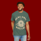 God Will Always Make A Way T-Shirt — Compass Christian Faith Graphic Tee