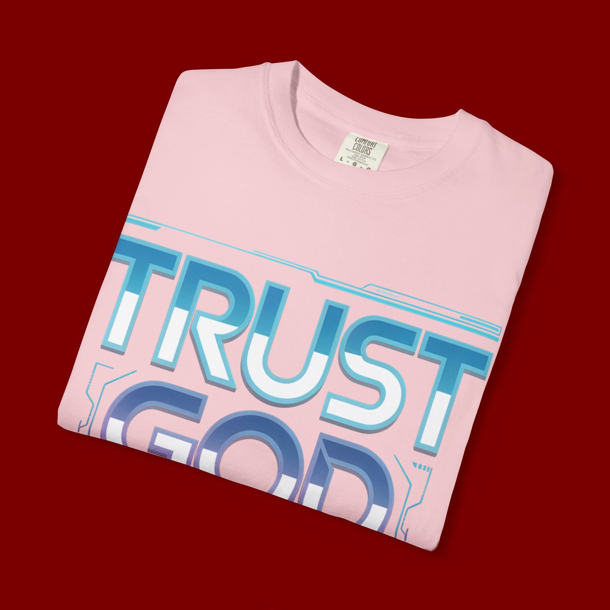 Trust God, Bro. T-Shirt — Retro Gradient Faith Tee