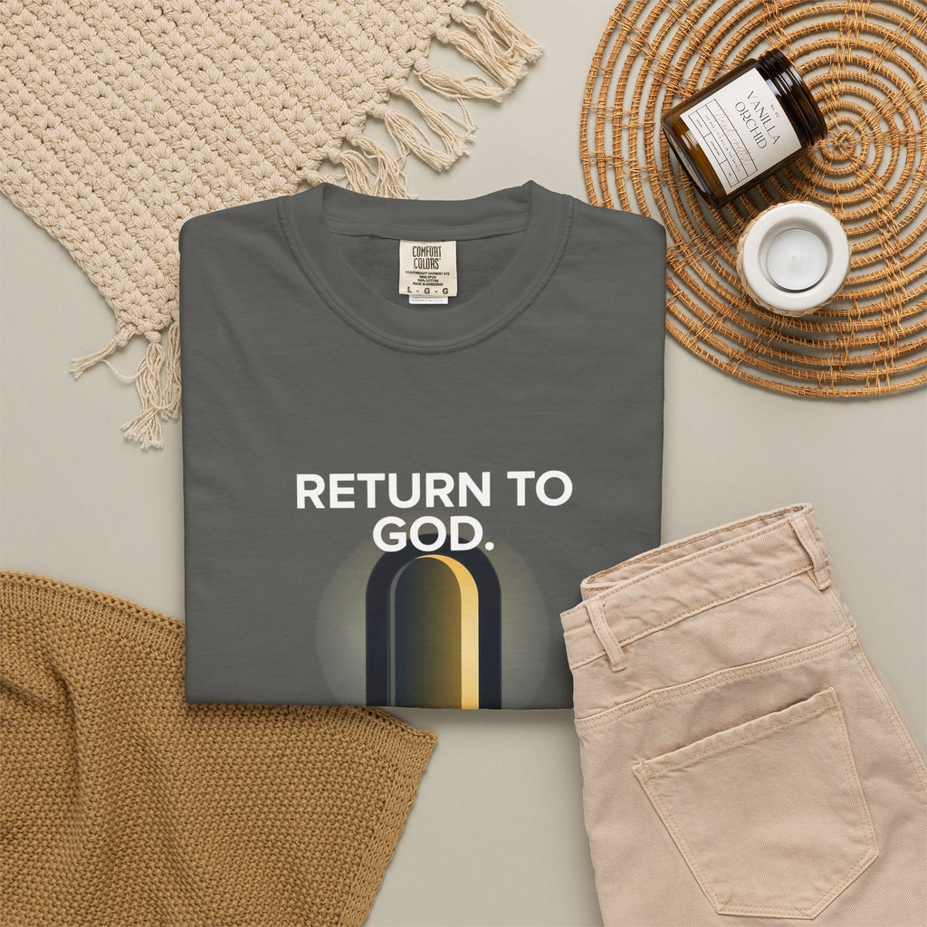 Mystic Doorway T-Shirt — Golden Arch Path Graphic Tee