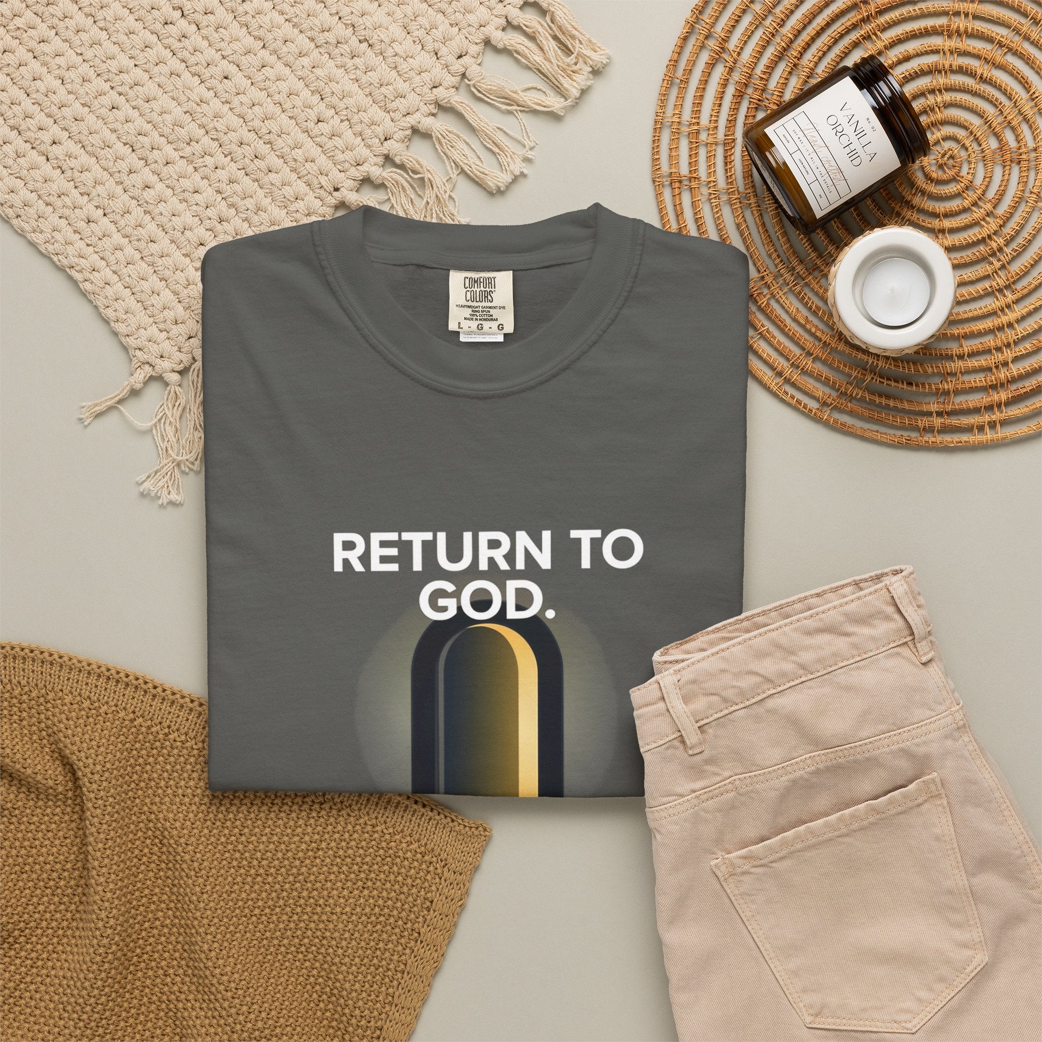 Mystic Doorway T-Shirt — Golden Arch Path Graphic Tee