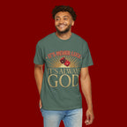 "It's Never Luck, It's Always God" Christian Graphic T-Shirt