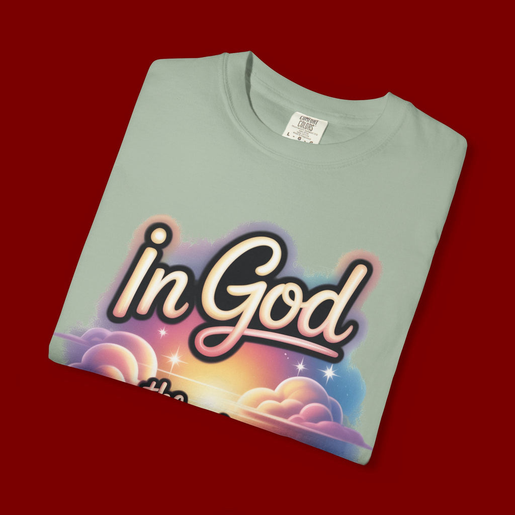 T-Shirt — “In God the Heart Finds Peace” Religious Faith Tee