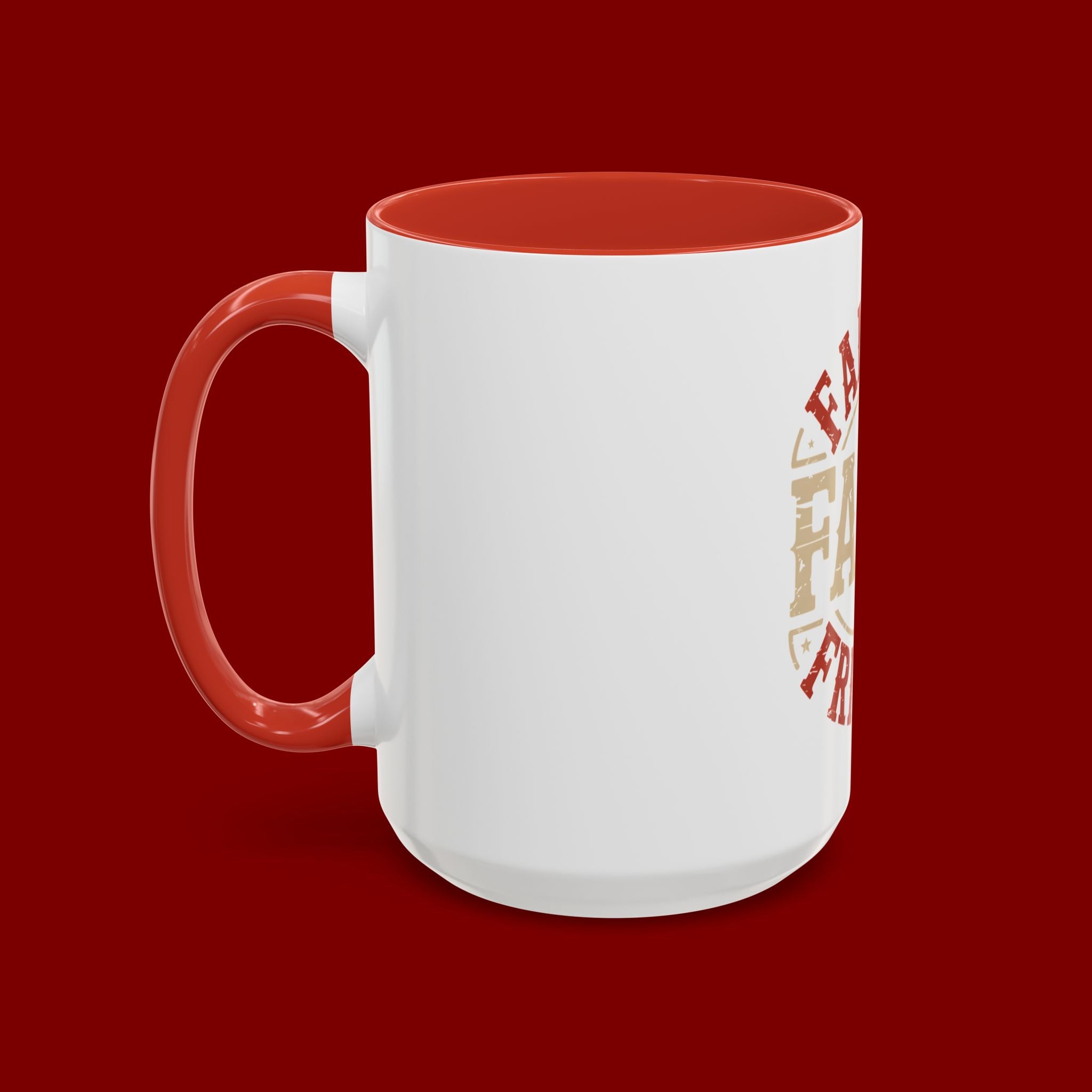 Faith Family Friends Accent Coffee Mug – Inspirational Religious Gift (11/15oz)
