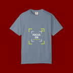 Minimalist 'Smile Frame' T-Shirt — Neon Accent Graphic Tee